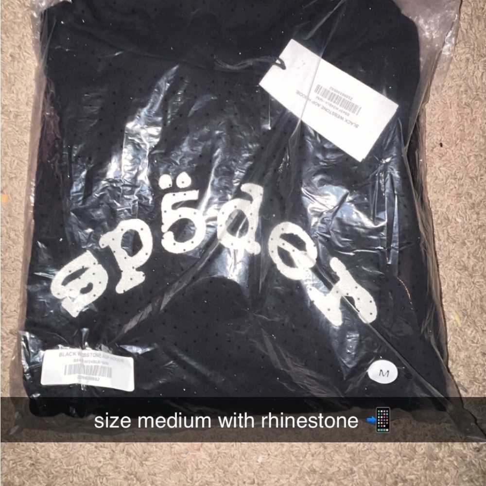 Black Rhinestone Hoodie